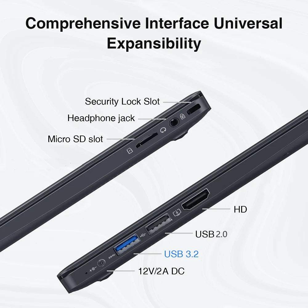 DDP USA Stock 14 Inch Win11 Pro Laptops New 8GB Ram Ddr4 256GB Ssd Student Pc Portable Computer Notebook